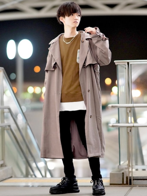 こめ Kuuupyのトレンチコートを使ったコーディネート Wear