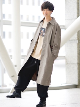 「CASPER JOHN（キャスパージョン）のアイテム（その他アウター）」を使った、こめさん（メンズ・177cm）の春コーディネート