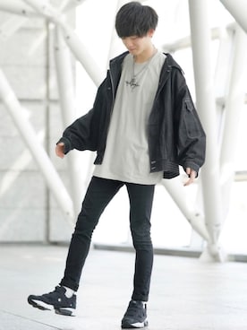 「CASPER JOHN（キャスパージョン）のアイテム（デニムジャケット）」を使った、こめさん（メンズ・177cm）の春コーディネート