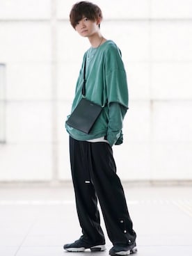 「YARD PLUS（ヤードプリュス）のアイテム（Tシャツ/カットソー）」を使った、こめさん（メンズ・177cm）の春コーディネート