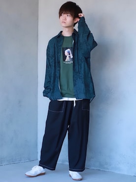 「ADRER（アドラー）の【ADRER】サイドジップレイヤードタンク（タンクトップ）」を使った、こめさん（メンズ・177cm）の夏コーディネート