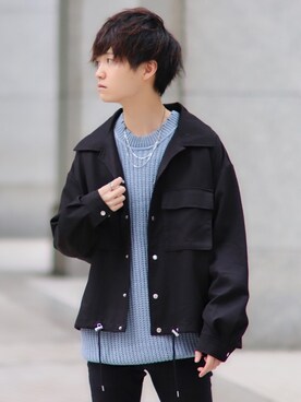 「anown（アノン）のアイテム（ジャケット/アウター）」を使った、こめさん（メンズ・177cm）の秋コーディネート