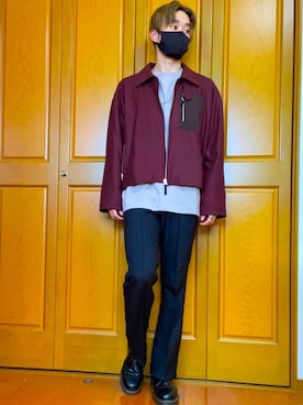 「RYO TAKASHIMA（リョウタカシマ）のアイテム（ブルゾン）」を使った、YUUKI【相互フォロー】さん（メンズ・175cm）の秋コーディネート