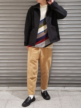 「KENZO」｜「アイテム（ブルゾン）」を使った、yutaさん（メンズ・175cm）の冬コーディネート