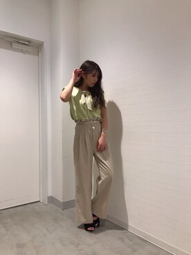 江澤加奈子さん（レディース・149cm）の春コーディネート