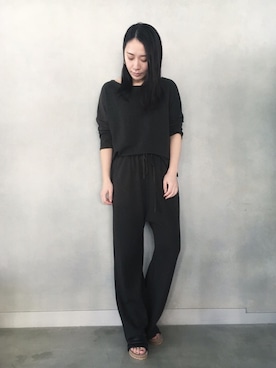「MAISON DE REEFUR（メゾンドリーファー）のアイテム（その他パンツ）」を使った、KAZUKI SHINOHARAさん（レディース・163cm）の冬コーディネート
