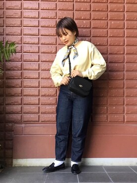 「春スウェット」｜くど さんさん（レディース・160cm）の春コーディネート