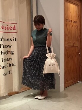 「coen」｜くど さんさん（レディース・160cm）の春コーディネート