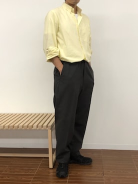 「アイテム（シャツ/ブラウス）」を使った、shifukuさん（メンズ・168cm）の秋コーディネート