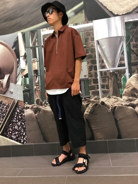 K.RYOさん（メンズ・165cm）の夏コーディネート