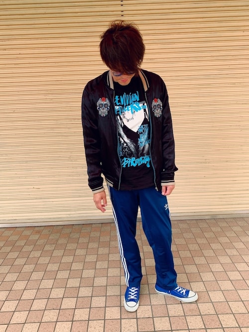 ジャージ シャカシャカ 素材 アディダス スカジャン ジャージ