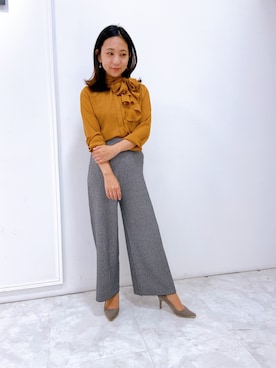 「NARACAMICIE（ナラカミーチェ）のアイテム」を使った、sk125さん（レディース・155cm）の秋コーディネート