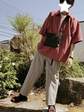 「アイテム（その他トップス）」を使った、浦野拓斗さん（メンズ・178cm）の春コーディネート