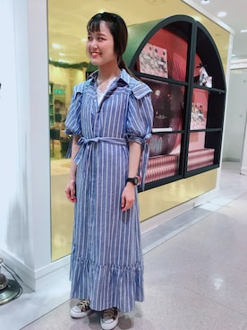 「あちゃちゅむ」｜「アイテム（ワンピース/ドレス）」を使った、yukikoさん（レディース・164cm）の春コーディネート