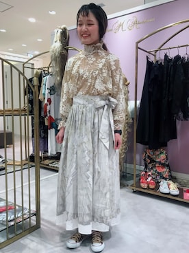 「ラップスカート」｜yukikoさん（レディース・164cm）の春コーディネート