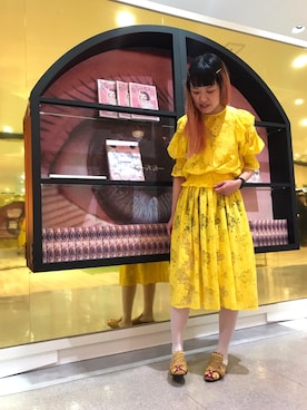 「あちゃちゅむ」｜「アイテム（ワンピース/ドレス）」を使った、yukikoさん（レディース・164cm）の春コーディネート
