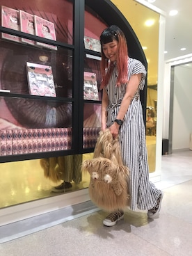 「ストライプワンピース」｜「アイテム（財布/小物）」を使った、yukikoさん（レディース・164cm）の夏コーディネート