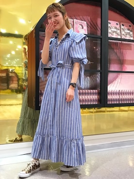 「あちゃちゅむ」｜「アイテム（ワンピース/ドレス）」を使った、yukikoさん（レディース・164cm）の夏コーディネート