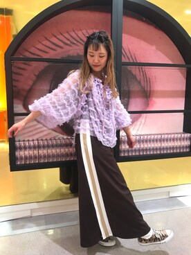 「あちゃちゅむ」｜「アイテム（パンツ）」を使った、yukikoさん（レディース・164cm）の秋コーディネート
