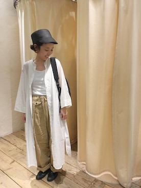 「MASTER&Co（マスターアンドコー）のアイテム（ハンドバッグ）」を使った、hiroseさん（レディース・155cm）の春コーディネート