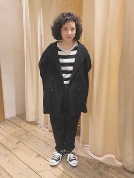 「RNA」｜「アイテム（ノーカラージャケット）」を使った、hiroseさん（レディース・155cm）の秋コーディネート