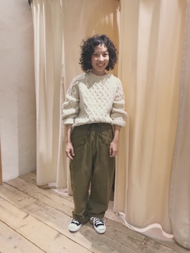 「RNA-N（アールエヌエーエヌ）のアイテム」を使った、hiroseさん（レディース・155cm）の秋コーディネート