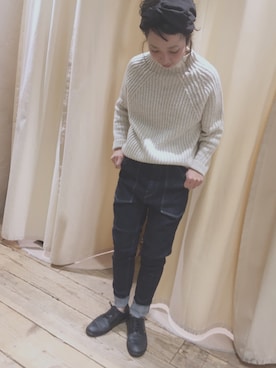 「アイテム（ヘアバンド）」を使った、hiroseさん（レディース・155cm）の秋コーディネート