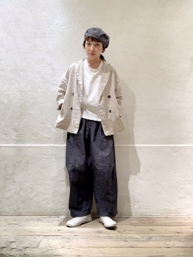 「RNA」｜「アイテム（スリッポン）」を使った、hiroseさん（レディース・155cm）の夏コーディネート
