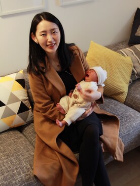 「sandro（サンドロ）のアイテム（ワンピース/ドレス）」を使った、李黛茜さん（レディース・170cm）の春コーディネート