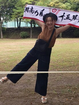 「united arrows」｜「アイテム（ハンチング/ベレー帽）」を使った、ぐっちゃんさん（レディース・150cm）の秋コーディネート