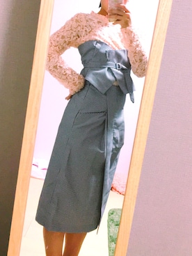 「コルセットスカート」｜mieさん（レディース・157cm）の春コーディネート