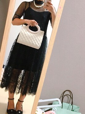 「axes femme（アクシーズファム）のアイテム（ドレスシューズ）」を使った、mieさん（レディース・157cm）の夏コーディネート