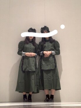 ワンピースを使った メイド服 の人気ファッションコーディネート 髪型 セミロングヘアー Wear