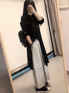 「ROCOCO（ロココ）のアイテム（パンツ）」を使った、stepsさん（レディース・159cm）の春コーディネート