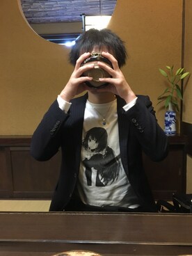 「KATHARINE HAMNETT（キャサリンハムネット）のアイテム（ジャケット/アウター）」を使った、たくきさん（メンズ・182cm）の秋コーディネート