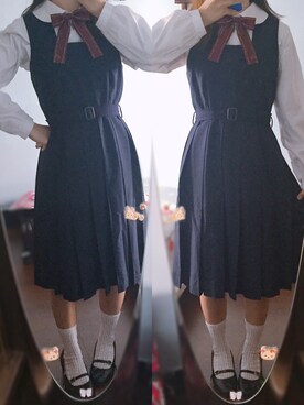 ワンピースを使った Jk制服 のレディース人気ファッションコーディネート ユーザー その他ユーザー Wear