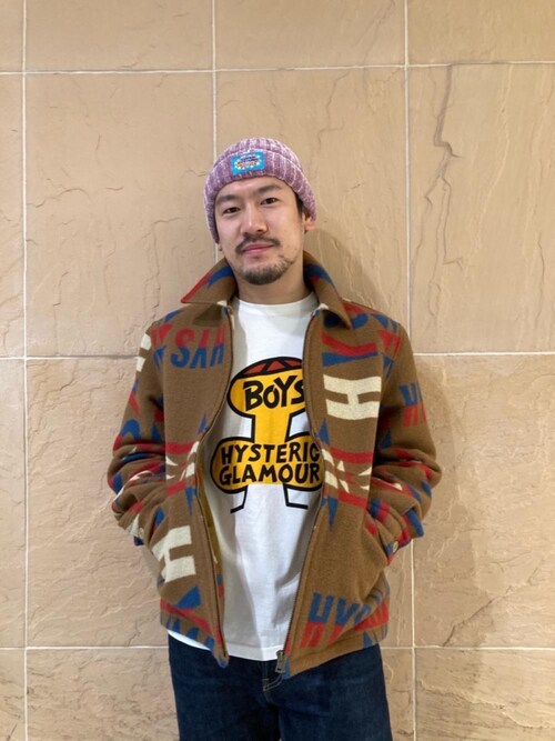 Hysteric Glamour阪急ﾒﾝｽﾞ東京店hyshmt05さんのニットキャップ ビーニーを使ったコーディネート Zozotown