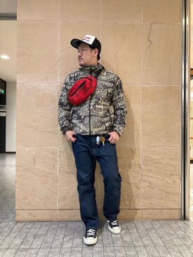 ボディバッグ ウエストポーチを使った アメカジコーデ のメンズ人気ファッションコーディネート Wear