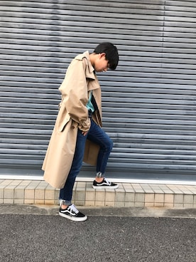 「AURALEE」｜だいきさん（メンズ・168cm）の春コーディネート