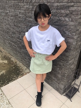 「Lee（リー）のアイテム」を使った、☆kaho☆さん（キッズ・130cm）の夏コーディネート