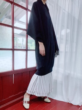 「0_1（リンイー）のアイテム」を使った、JINさん（レディース・177cm）の冬コーディネート