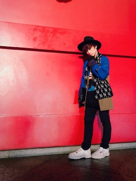 「Dior（ディオール）のアイテム（その他）」を使った、りゅうじさん（メンズ・172cm）の冬コーディネート
