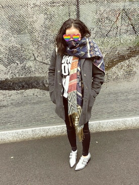 「CREWNECK」｜Auraさん（レディース・157cm）の冬コーディネート