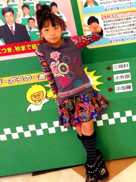 「Desigual（デシグアル）のアイテム（スカート）」を使った、がんもちゃんさん（レディース・160cm）の冬コーディネート
