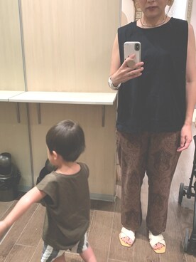 「vin(ヴィン)のアイテム」を使った、nicoさん(レディース・161cm)の夏コーディネート