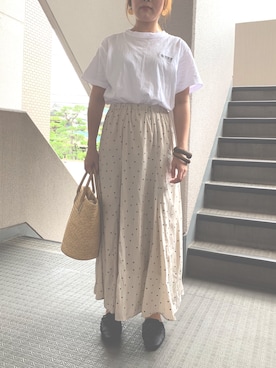 「vin(ヴィン)のアイテム」を使った、nicoさん(レディース・161cm)の夏コーディネート