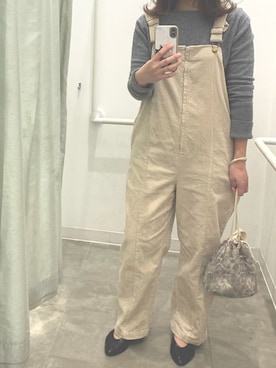「cepo（セポ）のアイテム（オールインワン・サロペット）」を使った、nicoさん（レディース・161cm）の冬コーディネート