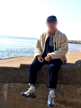 「Gramicci（グラミチ）のアイテム（キャップ）」を使った、egoさん（メンズ・170cm）の春コーディネート