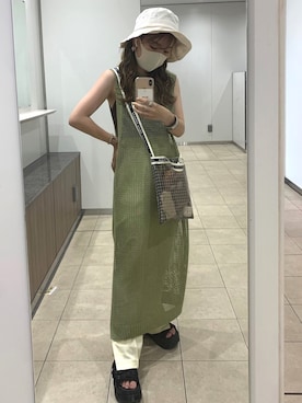 「アイテム（ワンピース/ドレス）」を使った、mayu さん（レディース・152cm・10代）の夏コーディネート