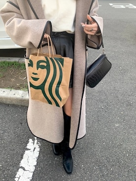 「Kastane（カスタネ）のアイテム（その他アウター）」を使った、mayu さん（レディース・153cm）の冬コーディネート